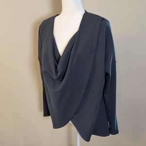 K. Jordan Women’s Faux Wrap Grey Med Sweatshirt